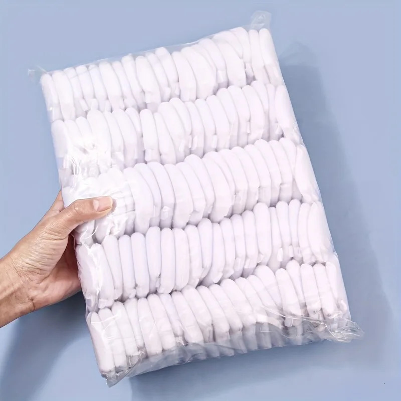 100Pcs Triangle Powder Puff For Loose Powder Liquid Cosmetic Soft Plush Powder Puff Makeup Foundation Puff Makeup Tool 250603