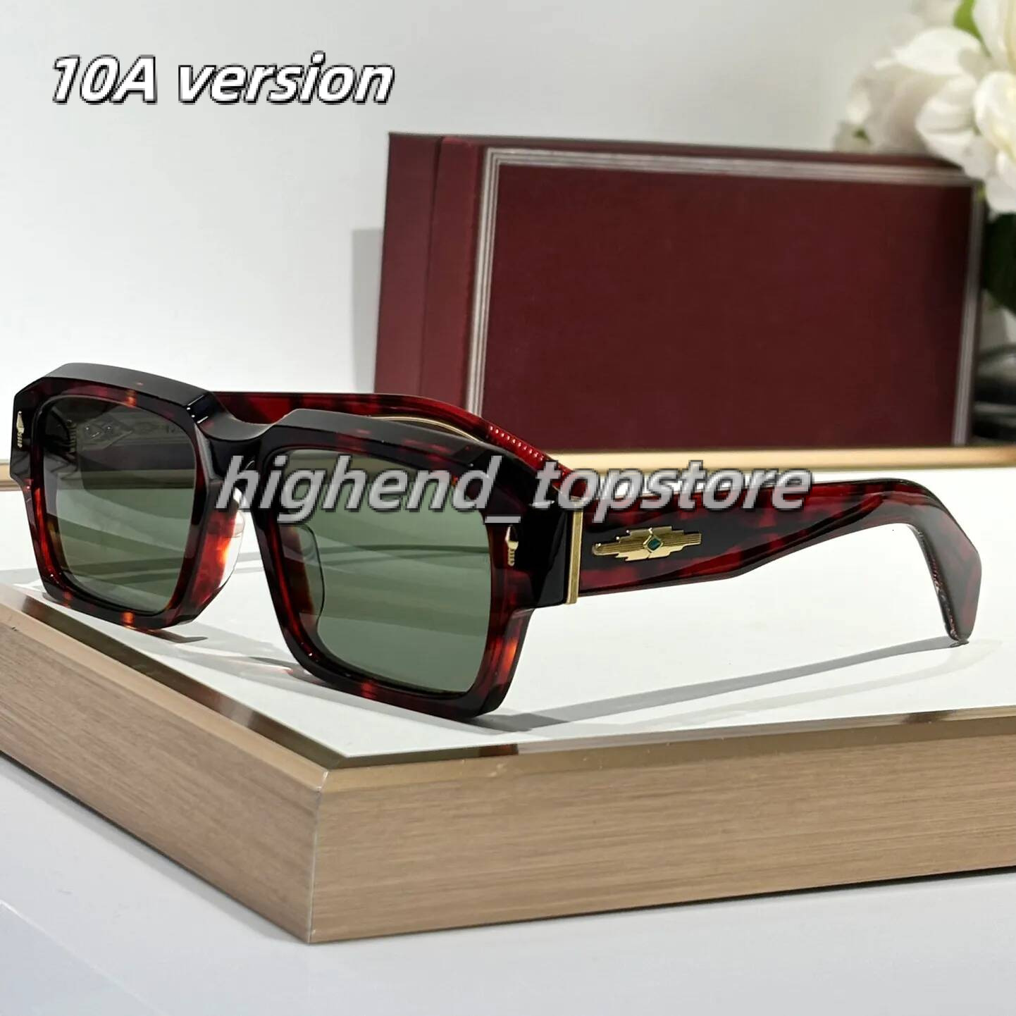 2025 10A jaque marie mage Sunglasses For Men Women Fashion Summer Designer Stylish High Street Catwalk Style Anti-Ultraviolet Uv400 Plate Square Full Glasses ddb