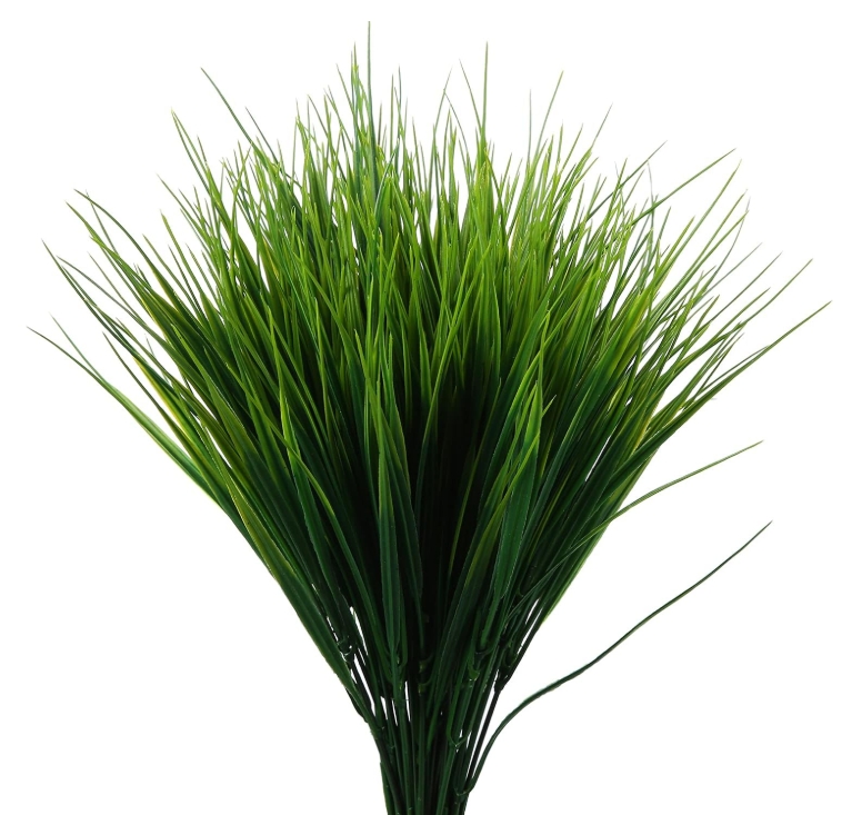 Artificial Reed Grass Large Fake Onion Grass Plants Tropical Green Plants Leaves Bouquet PVC Grass For Wedding Garden Offic