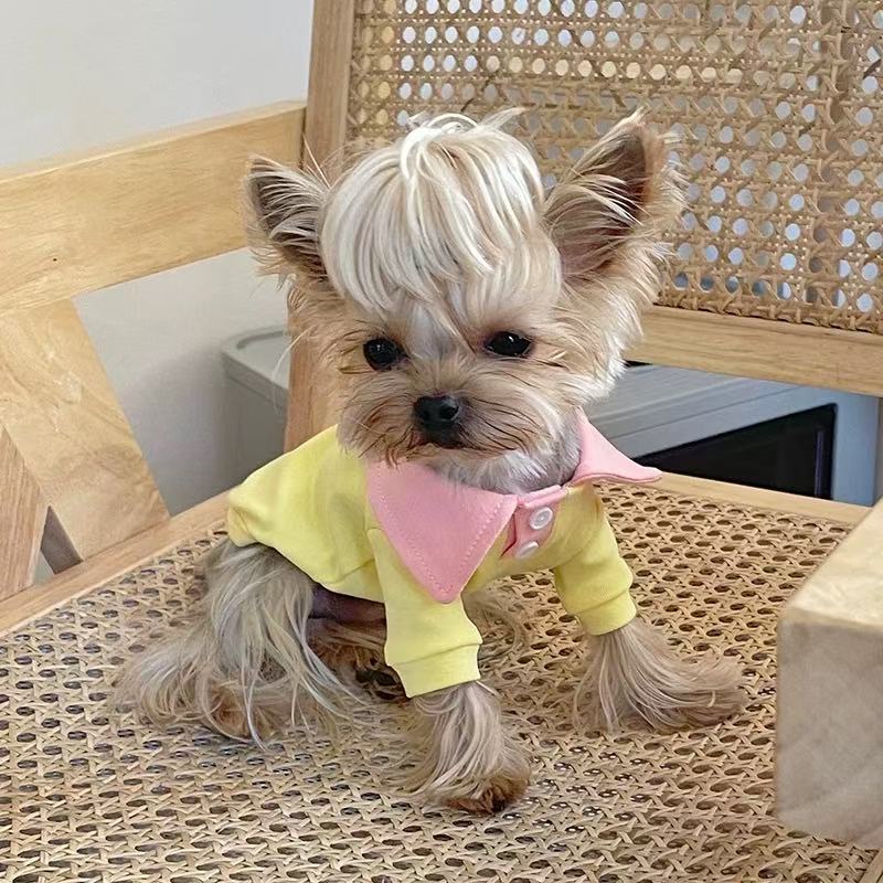 T00278 Spring and Summer Dog Clothes Shirt Vest Pet Schnauzer Dachshund Maltese Yorkshire Teddy Bichon Shiba Inu