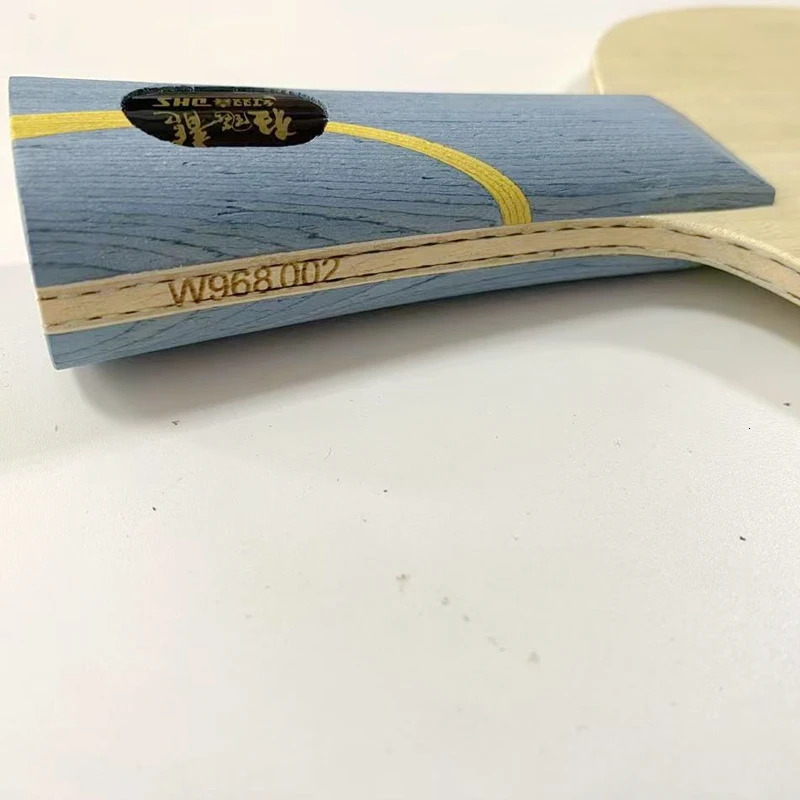 DIY W968 Hurricane Long V Table Tennis Bat Offense Ping Pong Paddle Yellow Black Blended Fiber ZL Carbon Blade For Sports 250522