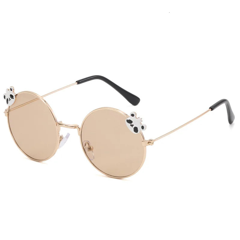 Bear Childrens Fashion Round Frame Sunshade Sunscreen Sunglasses For Boys And Girls Anti UV Baby Glasses 250522