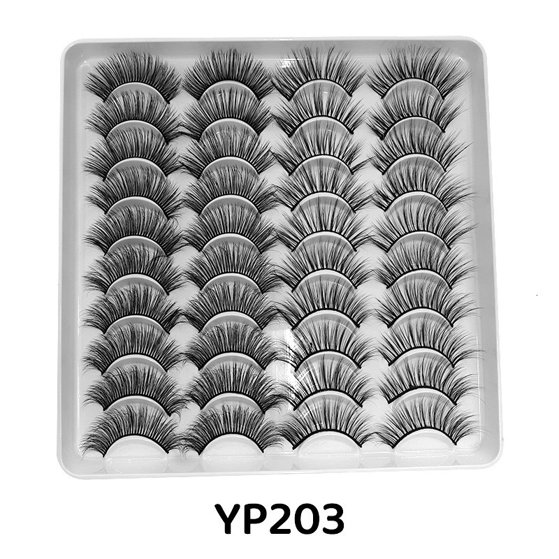 48 pairs of 6 styles of mixed fluffy curly false eyelashes eye-catching thick 5D false mink eyelashes multiple packs 250108