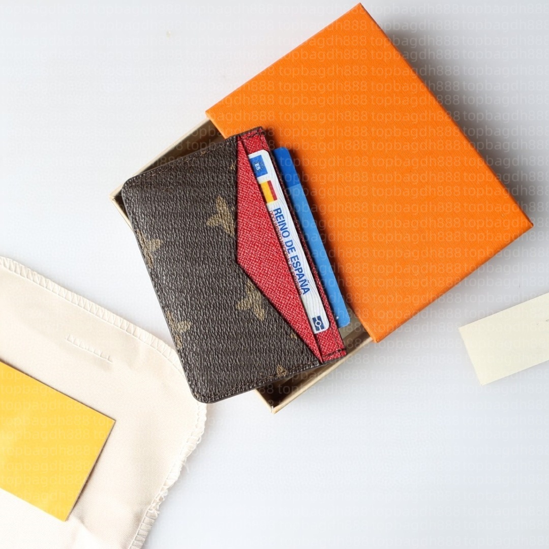 Designer Card Holder Small Wallet Coin Bag High-quality Genuine Leather Sheepskin Card Holder Women's Bag Luxury Bag Wallet Designer Women's Card Bag