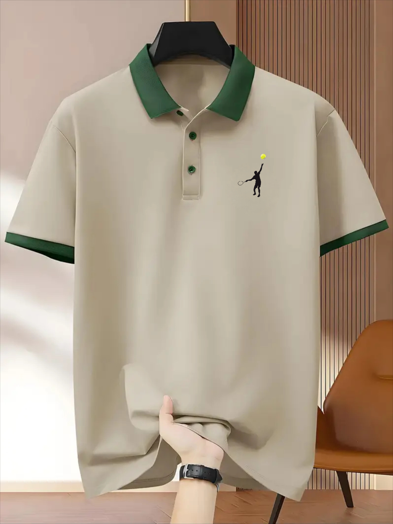 Man Tennis sport Print Polo Shirt Designer T Shirts Short Sleeve Casual Slim Fit Summer men's Tshirts Tops Fashion polo shirts