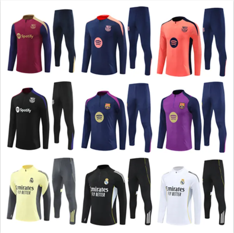 2025 2026 PEDRI Barcelonaes TRACKSUIT LAMINE YAMAL soccer Jerseys training suit GAVI 24/25/26 Half Zip LEWANDOWSKI men and kids SET tracksuit outfit