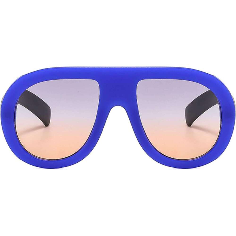 DHcollections Popular Fashion Pilot Sunglasses Women Retro Chunky Designer Men Punk Gradient Shades UV400 Oversized Sun Glasses