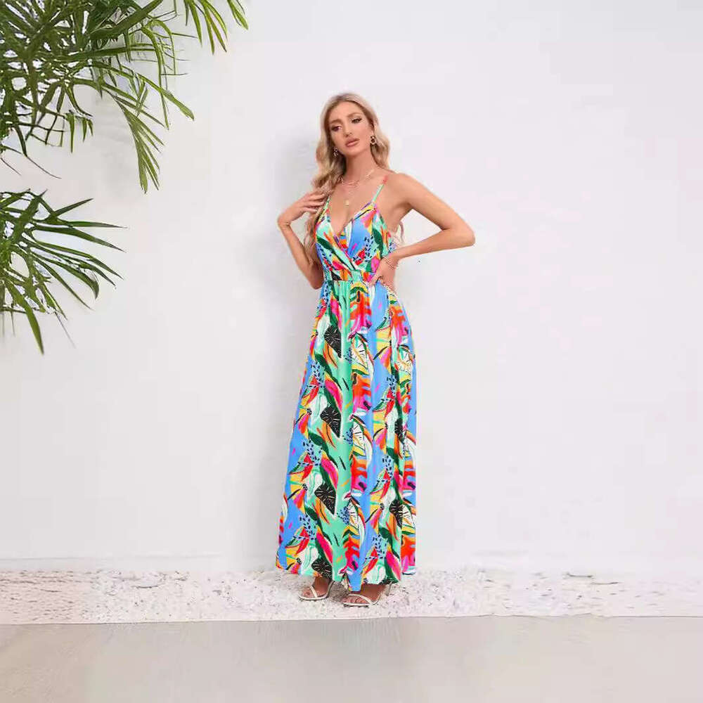 Halter Whit Maxi Dresses Summer Women S Clothing New Fashionable Sexy Strap Bareback Tailored And Slimming Dress Versatile Prom Sexy Dress