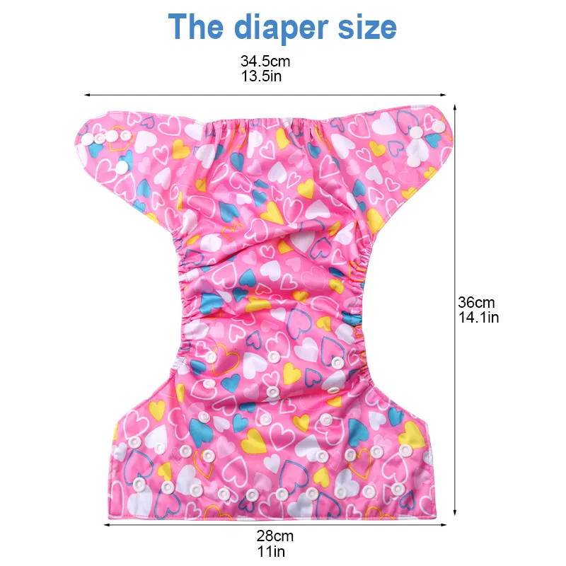 Washable Baby Diapers Manufacturing Diaper Reusable Pocket Diaper East to Use with Different Designs Wholesale Baby Cloth Diapers Reusable Modern Clot