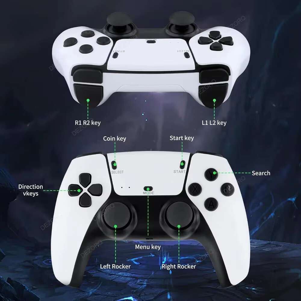 DHgarget M15 Wireless Arcade Game Stick With Dual - Player Feature For PS1
