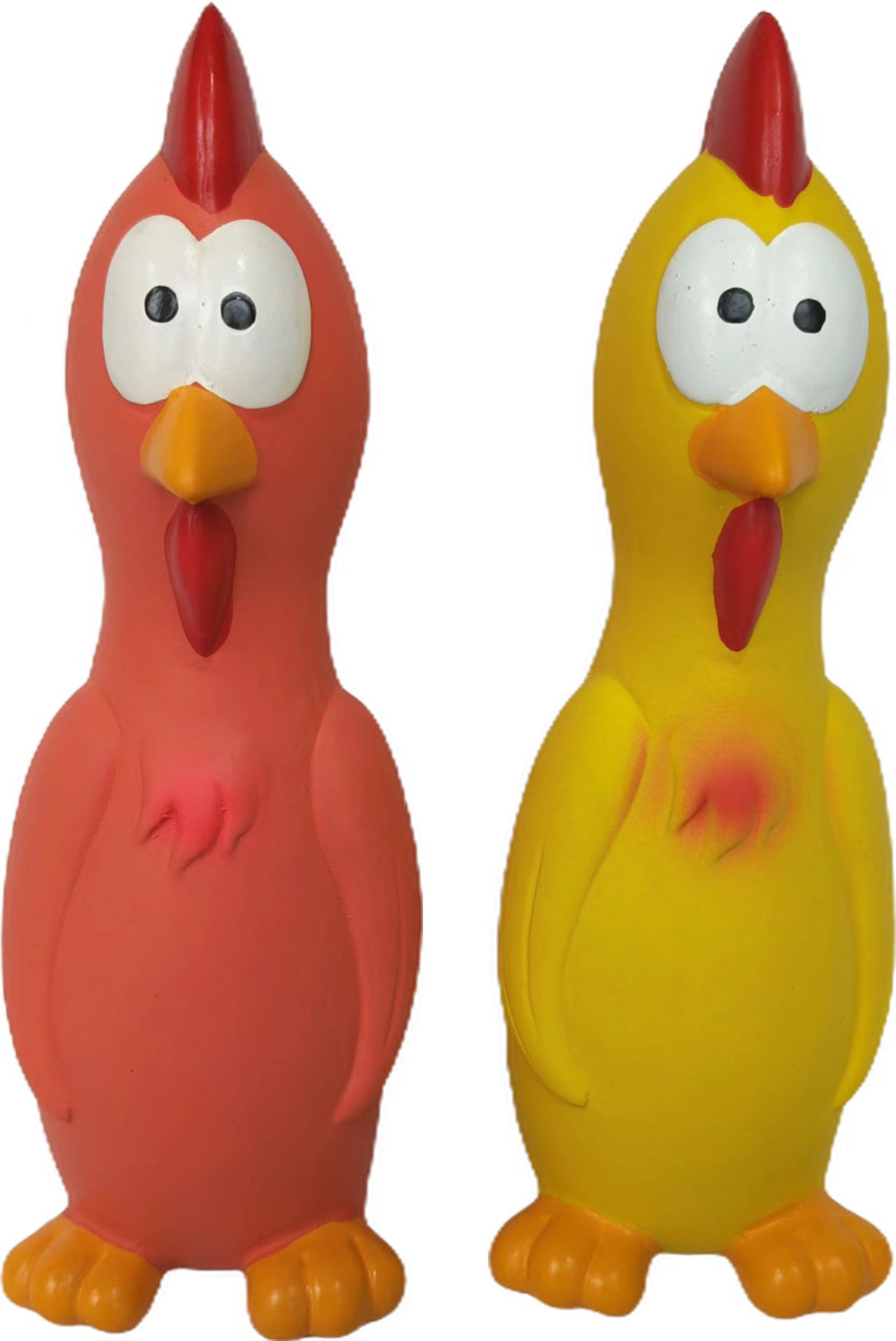 Latex Chicken Pet Dog Toy Eco-Friendly Natural Chickens and Ducks Pet Chewy Toy 4pcs/Pack