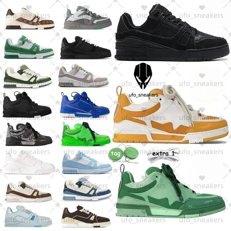 Casual shoes Designer Sneakers Skate Shoe Leather Casual Men Women Classic Trainers Plate-Forme Trainer Outdoor Running Shoes
