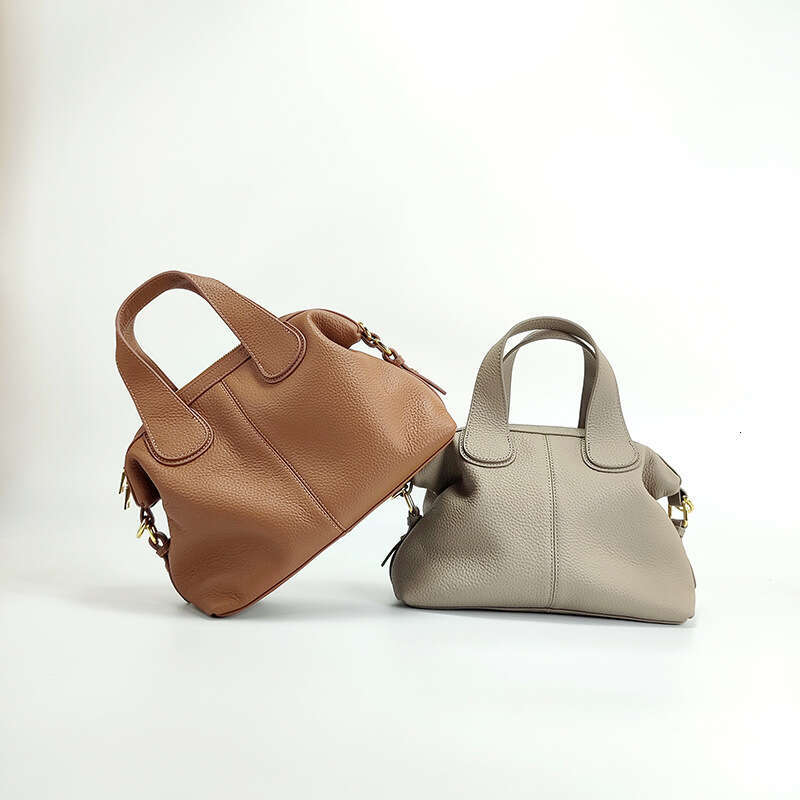 Tote Bag New Women S Genuine Leather Handbag Top Layer Cowhide Crossbody Large Capacity Shoulder Bag High End Lion Ridge Bag Messenger Bag