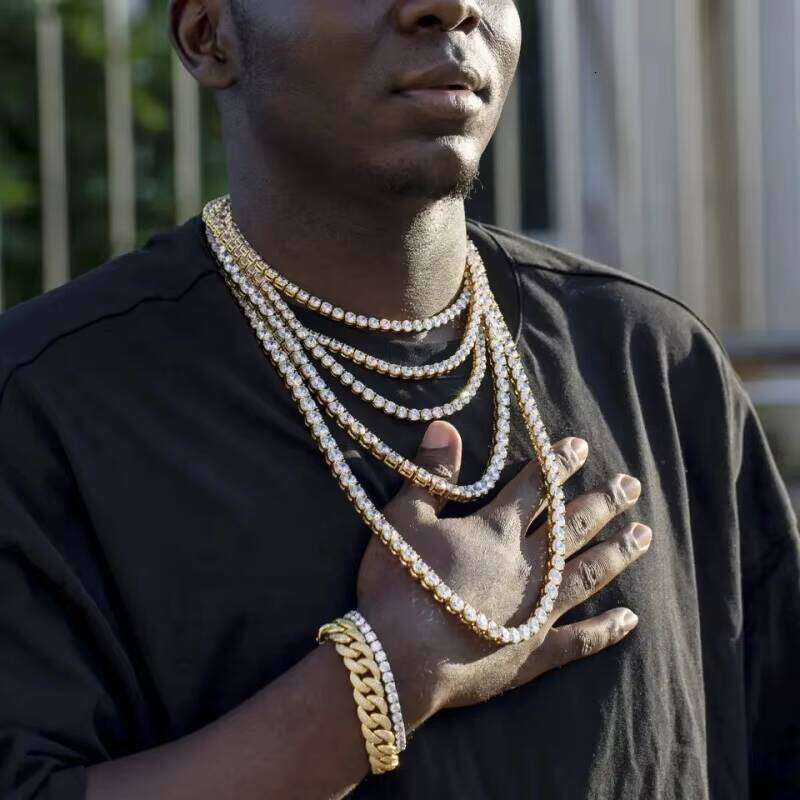 Wholesale Price Sier Pass Dia Tester 2Mm 3Mm 4Mm 5Mm 65Mm Moissanite Tennis Bracelet Necklace