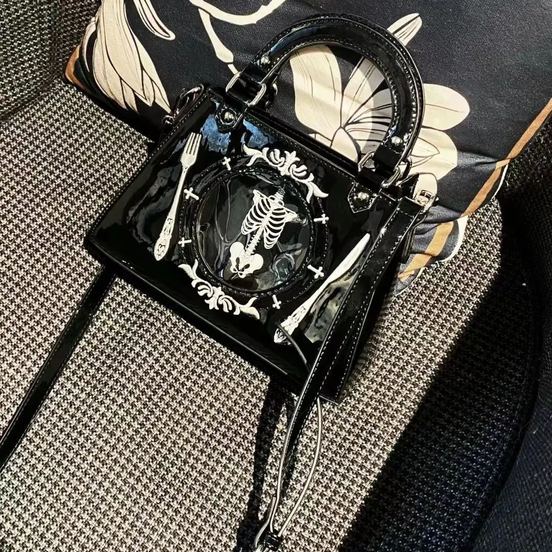 Y2k Ita Bag 2025 Sweet Cool Spice Girl Punk Goth One-shoulder Underarm Transparent Bag Two Yuan Girl Display Bags 250516