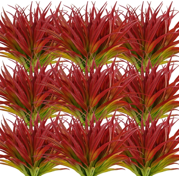 UV resistant outdoor artificial plants - tall grass, tropical flowers and shrubs - perfect for year-round and indoor