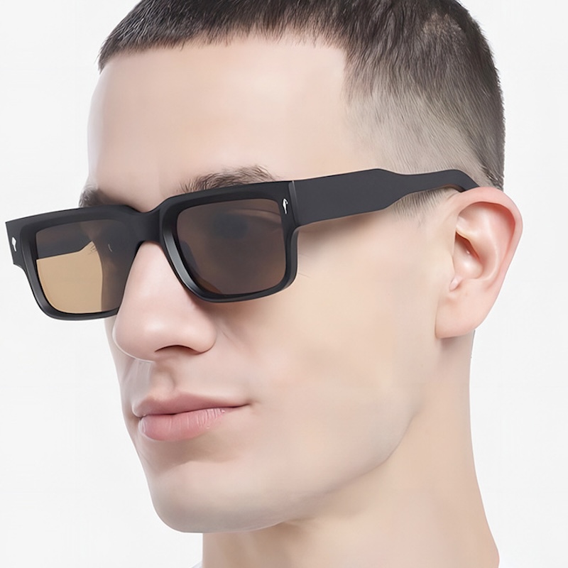 Oversized Square Sunglasses - Cool, Thick Frame, Mens Extra Large Wrap Around Futuristic Sun Glasses ddmymarket