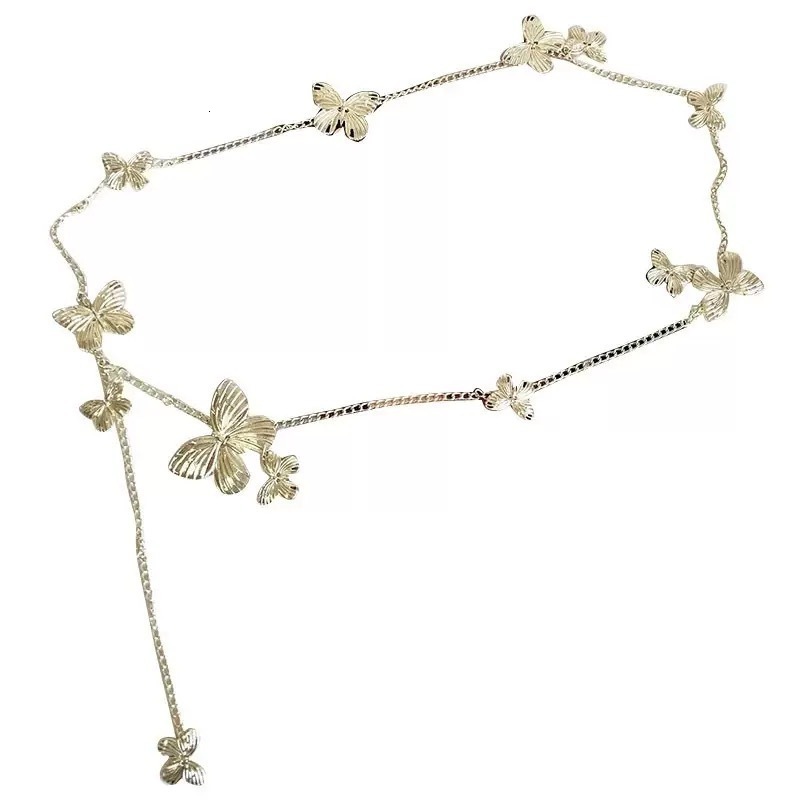 Fashion Elegant Silver Waist Chain For Women Girls Minimalist Charm Metal Daily Jewelry Accessories 250409
