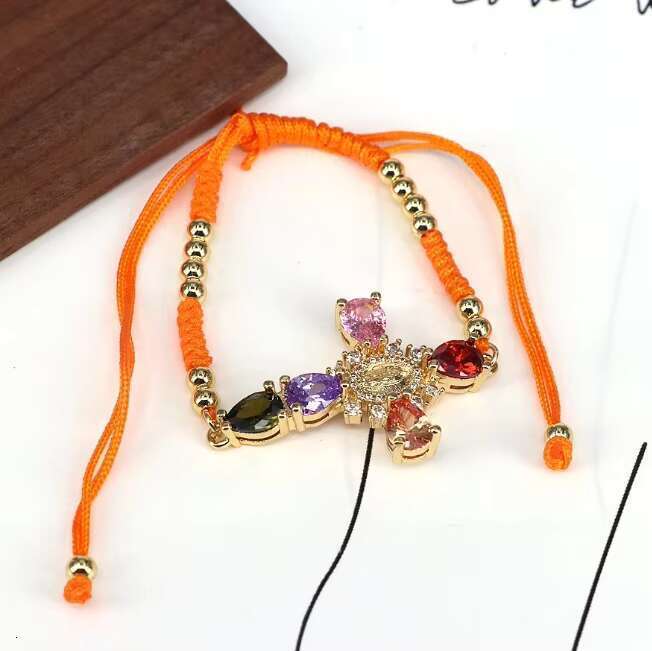 DHCollections Handmade Star Charm Bracelet Adjustable 18K Gold Plated Lucky Crystal Jewelry for Women