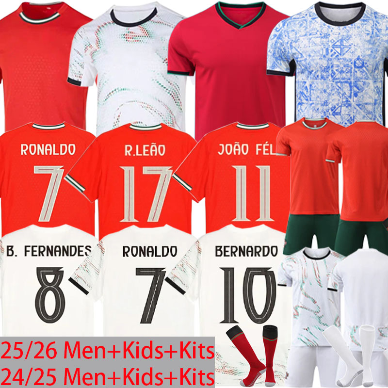 XXXL 4XL 25 26 Portugal soccer Jerseys Jerseys FELIX BERNARDO B. FERNANDES PEPE 2024 2025 2026 Portugal football shirt Team Men Kids kit Home Away