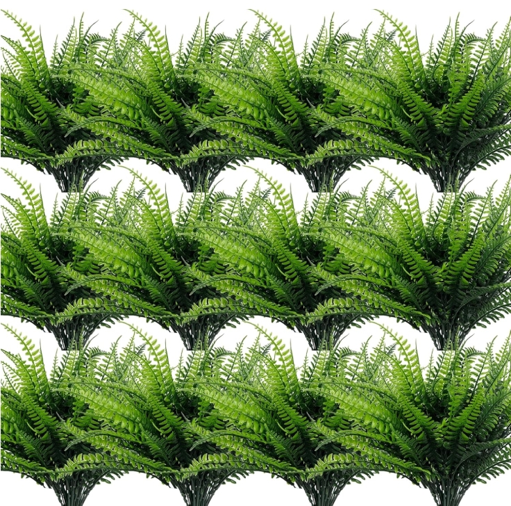 Artificial Plants Boston Ferns Fake Plants Greenery Artificial Plant Outdoor Indoor Home Garden Spring Summer Decoration