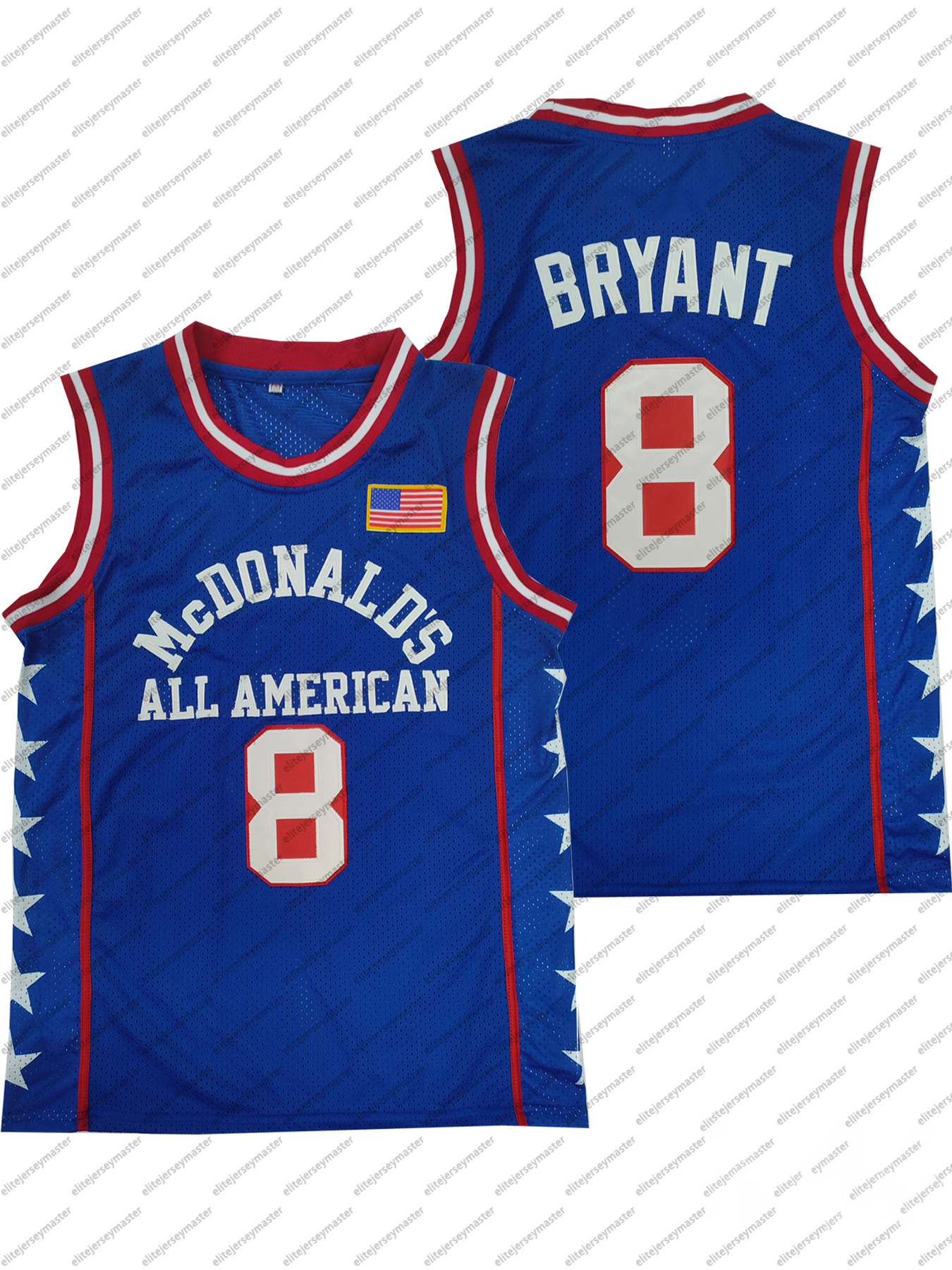 In stock 23 BRYANT 33 MCDONALD'S Basketball Jerseys Double Stitched Name Number comfortable and breathable sports basketball tops