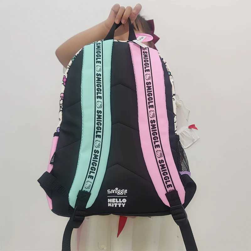 Sanrio Hot Sales New Australia Smiggle Hello Kitty Cartoon Series Children School Bag Anime Backpack Student Gift w250624