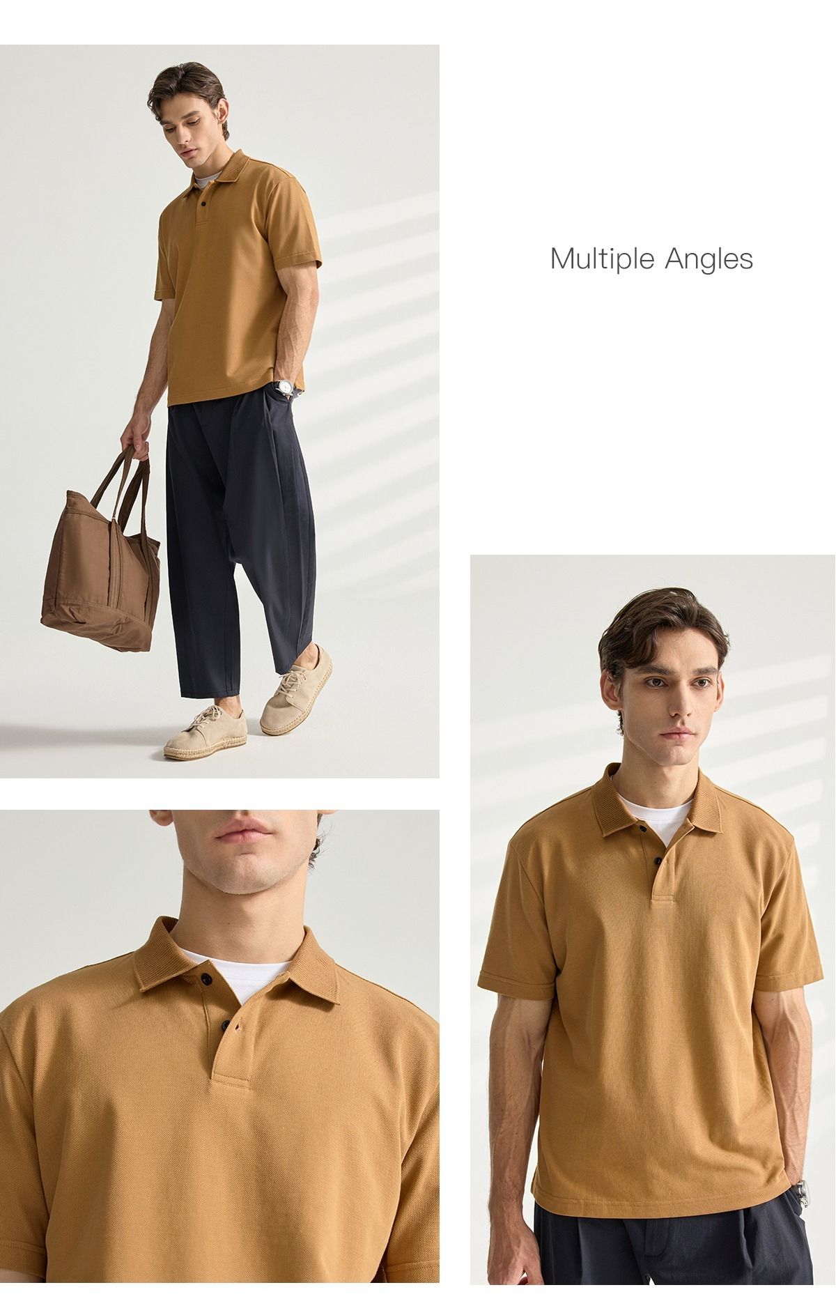 Business - Ready Short Sleeve Polo for Men/Luxury designer/designer t shirt/polo shirt/golf t shirt/essentials/Short-sleeved polo shirt