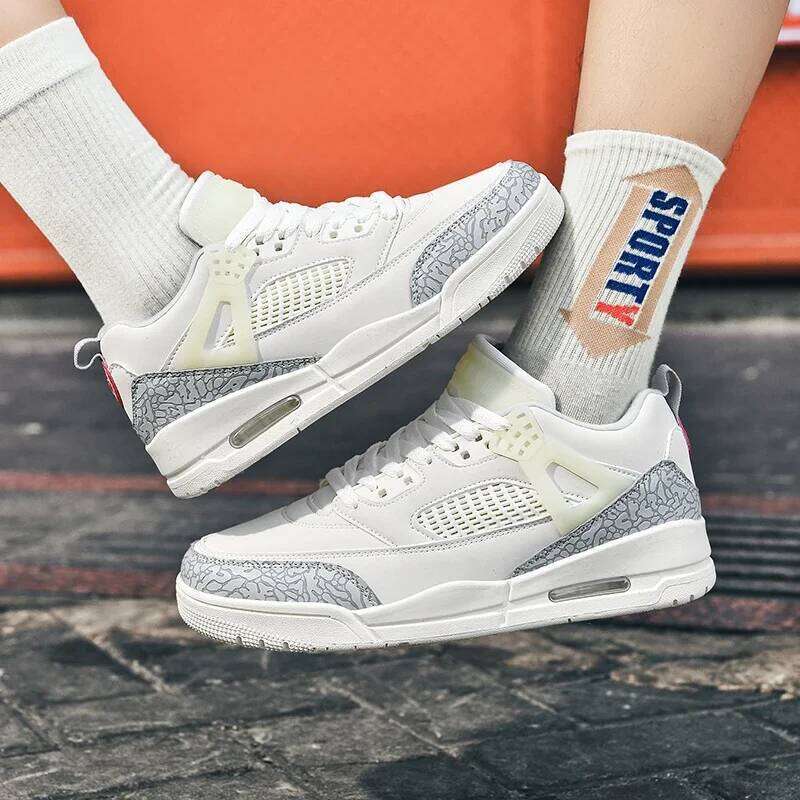 2025 Spring and Summer New Basket ball Men's Sports Casual Lightweight Soft Soled Running Board Shoes