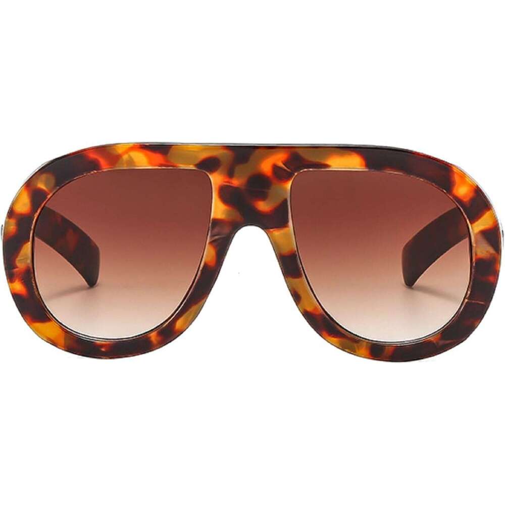 DHcollections Popular Fashion Pilot Sunglasses Women Retro Chunky Designer Men Punk Gradient Shades UV400 Oversized Sun Glasses
