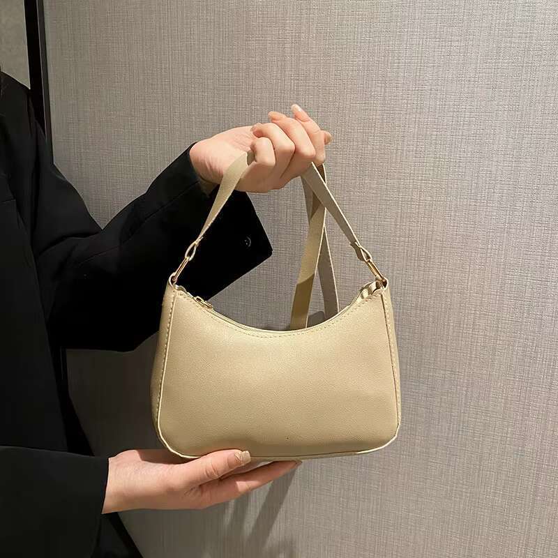 DHGadgets New Fashion Style Women's Simple and Fresh Shoulder Bag Solid Color Handbag