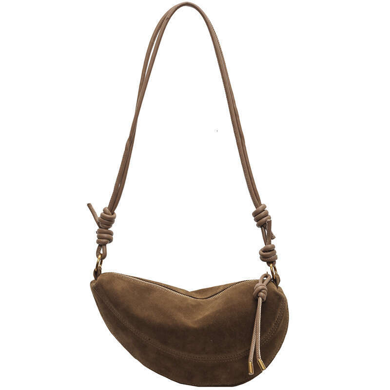 Autumn And Winter Super Popular Niche Suede For Women New Versatile Crossbody Bag, Single Shoulder Armpit Dumpling Bag B5