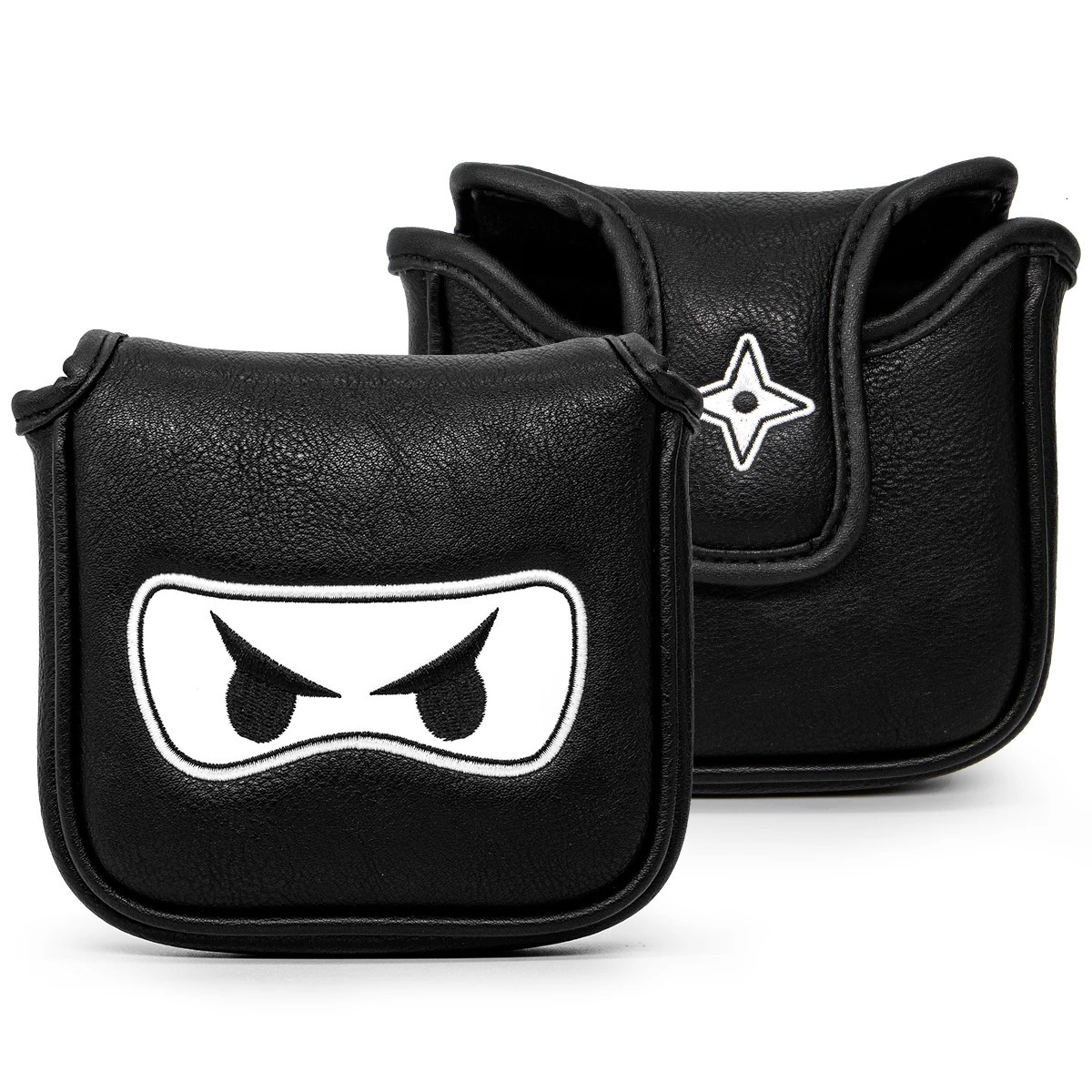 Golf Club headcover Set Aliennana Black Ninja Driver Head Cover Fairway Golf Headcvoer Hybird Blade putter Mallet Putter Covers 250522