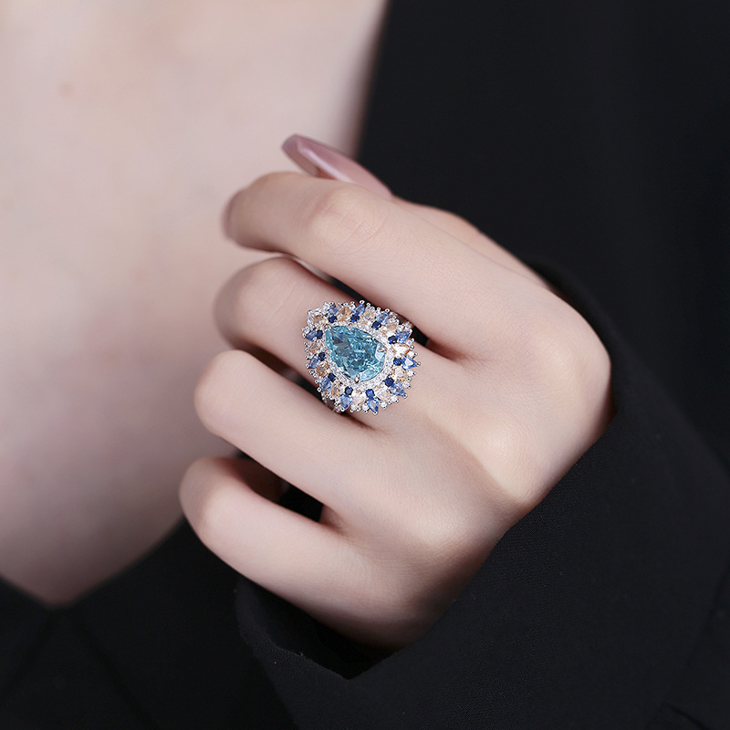 Women's Artistic Ocean-Inspired Eternity Piece: S925 Pearl-like Ornamentation Set With Icy Facets