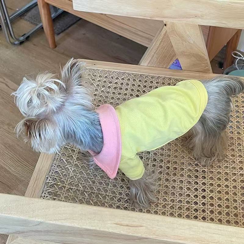 T00278 Spring and Summer Dog Clothes Shirt Vest Pet Schnauzer Dachshund Maltese Yorkshire Teddy Bichon Shiba Inu