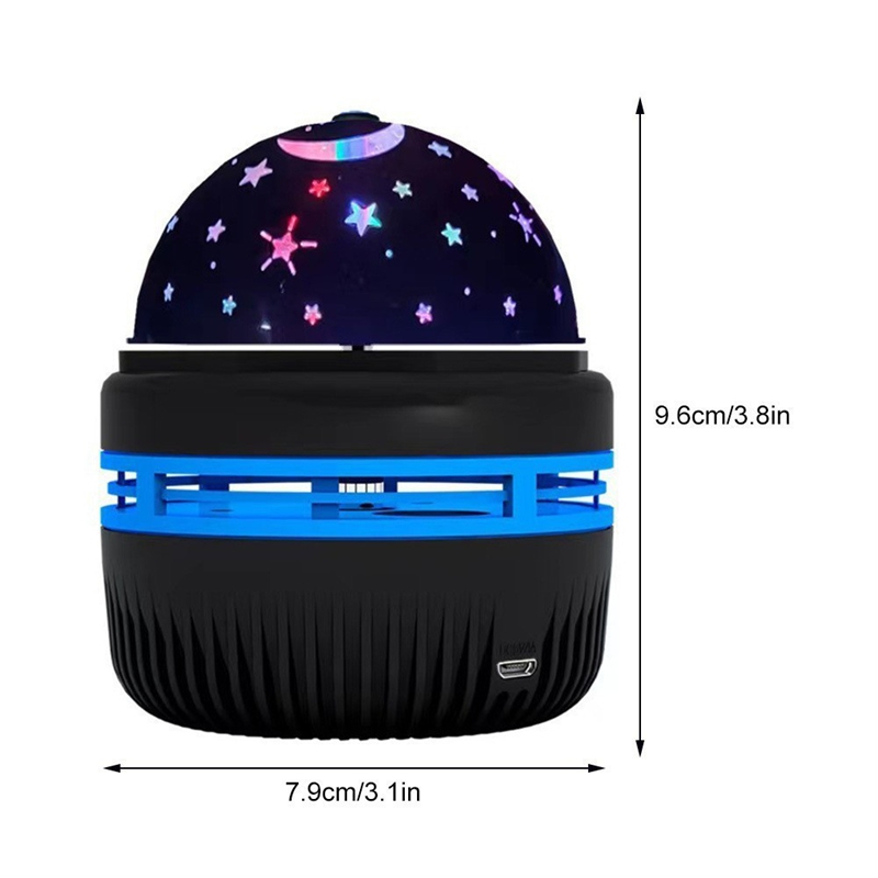 LED Galaxy Projector Light Rotatable Starry Sky Projector for Bedroom, Kids Room, Christmas Party Decor
