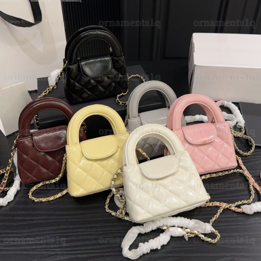 Mini Handbag Bag High Quality Leather Mini Crossbody Bag with Chain Shoulder Strap Small Bag Womens Shoulder Bag Velour Handbag Tote Bag Designer Womens Bag 12*8cm