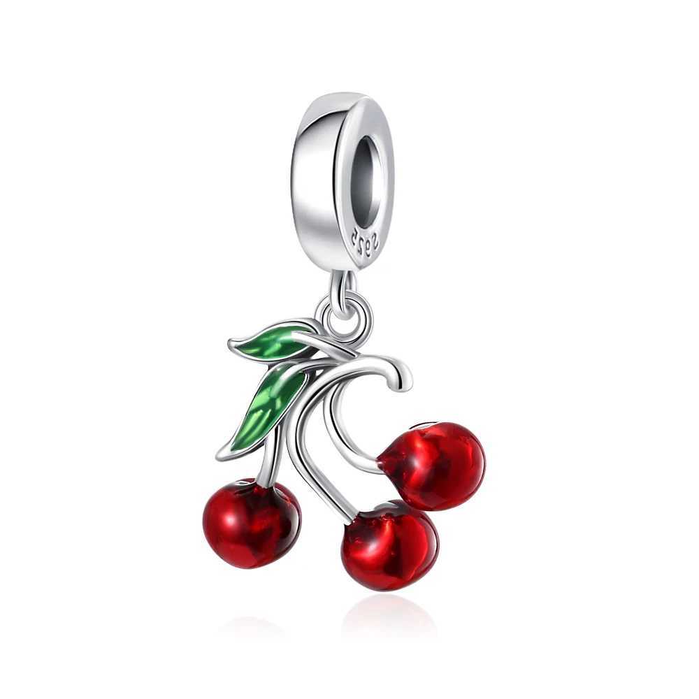 New925 Silver Cherry Watermelon Coffee Maker Mixer Exquisite Charm Suitable for Original Bracelets Necklaces DIY Womens Jewelry XJ250523