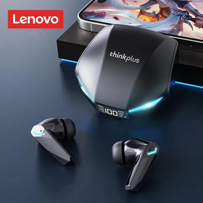 Lenovo XT53 Wireless Upgrade Bluetooth 5.4 Earbuds LED Digital Display Low Latency Gaming Headset Waterproof Sport Earphones