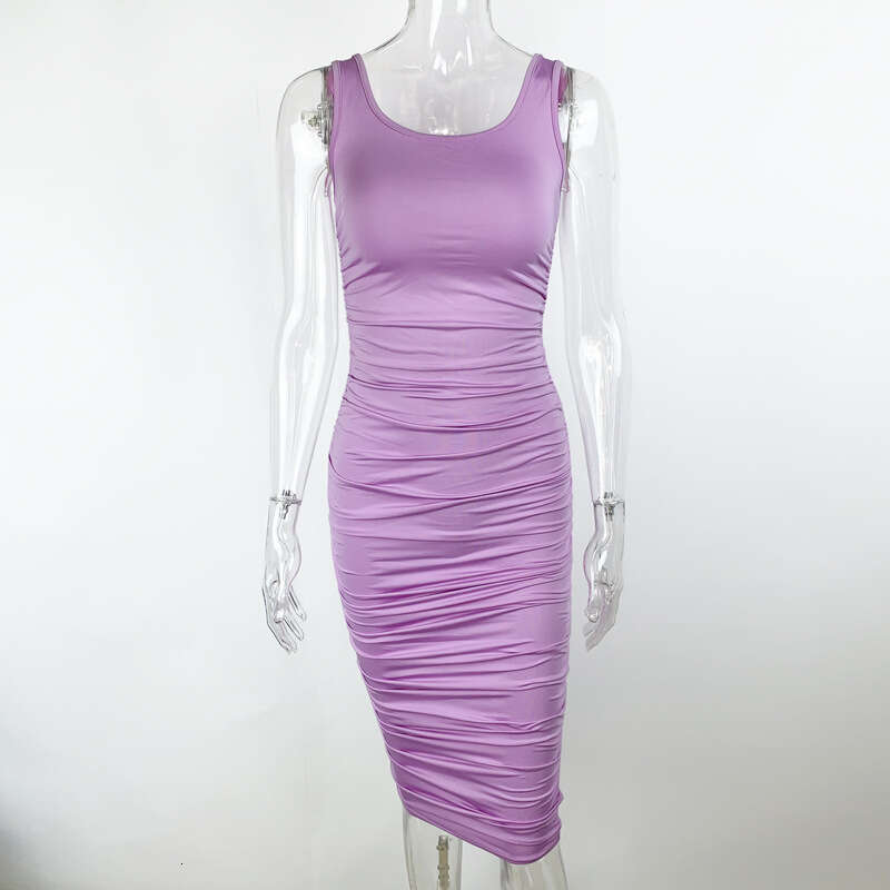 Halter Whit Maxi Dresses Summer Sexy And Fashionable Women S Clothing New Tight Backless Sleeveless Pleated Dress Prom Sexy Dress