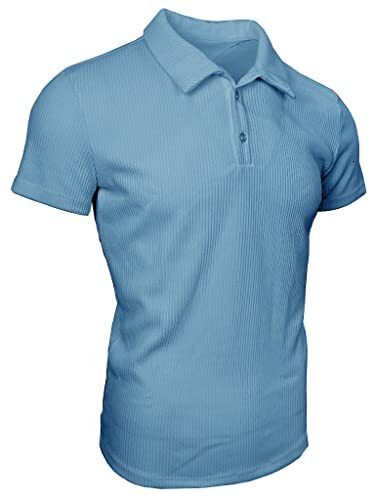 Mens Polo shirt Men's Slim Fit Muscle Stretch Quick Dry Tee Casual Golf Athletic T-Shirts Polos shirts tshirt Casual tops summer clothes