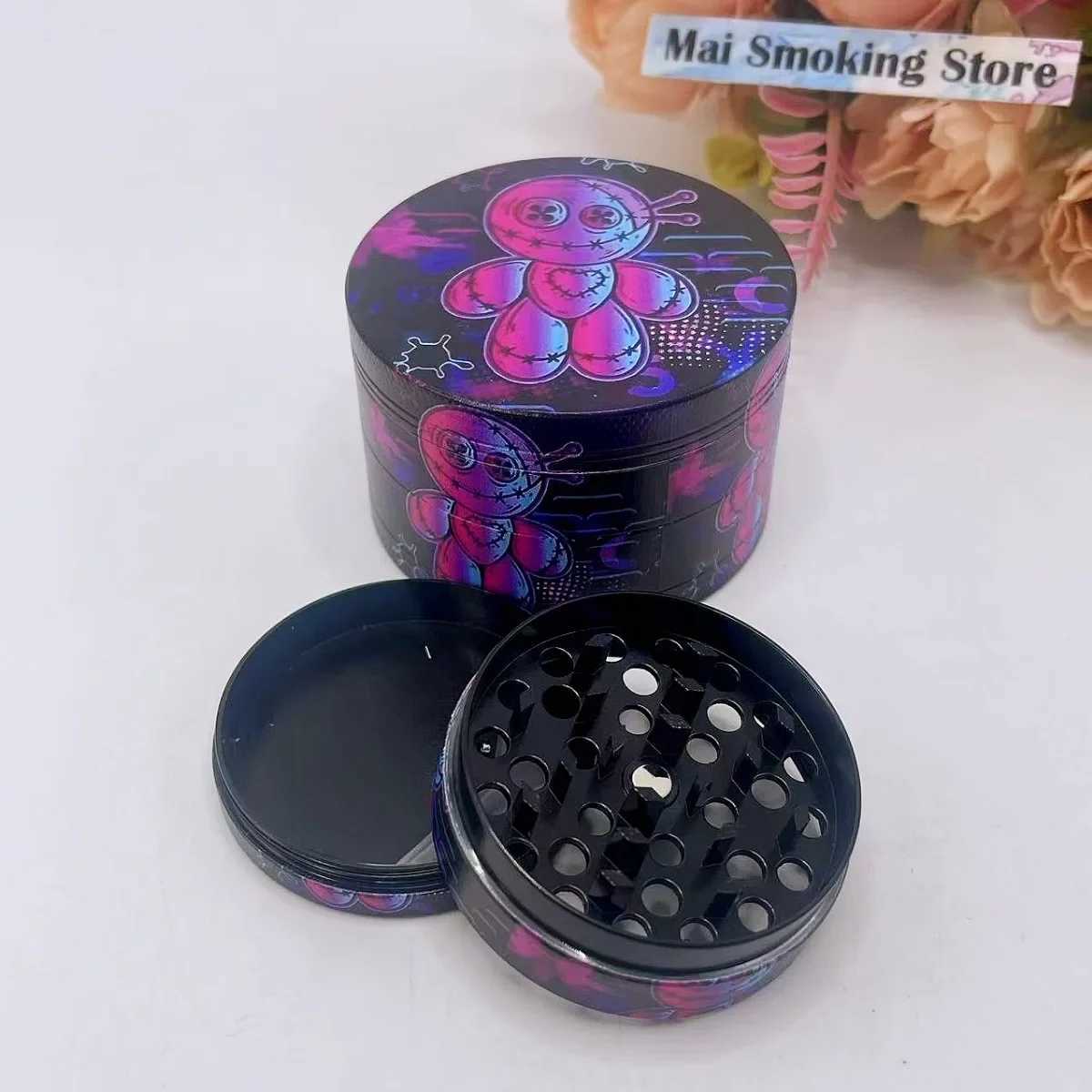 2/2.5in Banette Herb Grinder 4-layer Manual Spice Pepper Salt Mortar Pestle Tobacco Grass Raw Herb Grinder Cigarette Smoke Tool Y250521