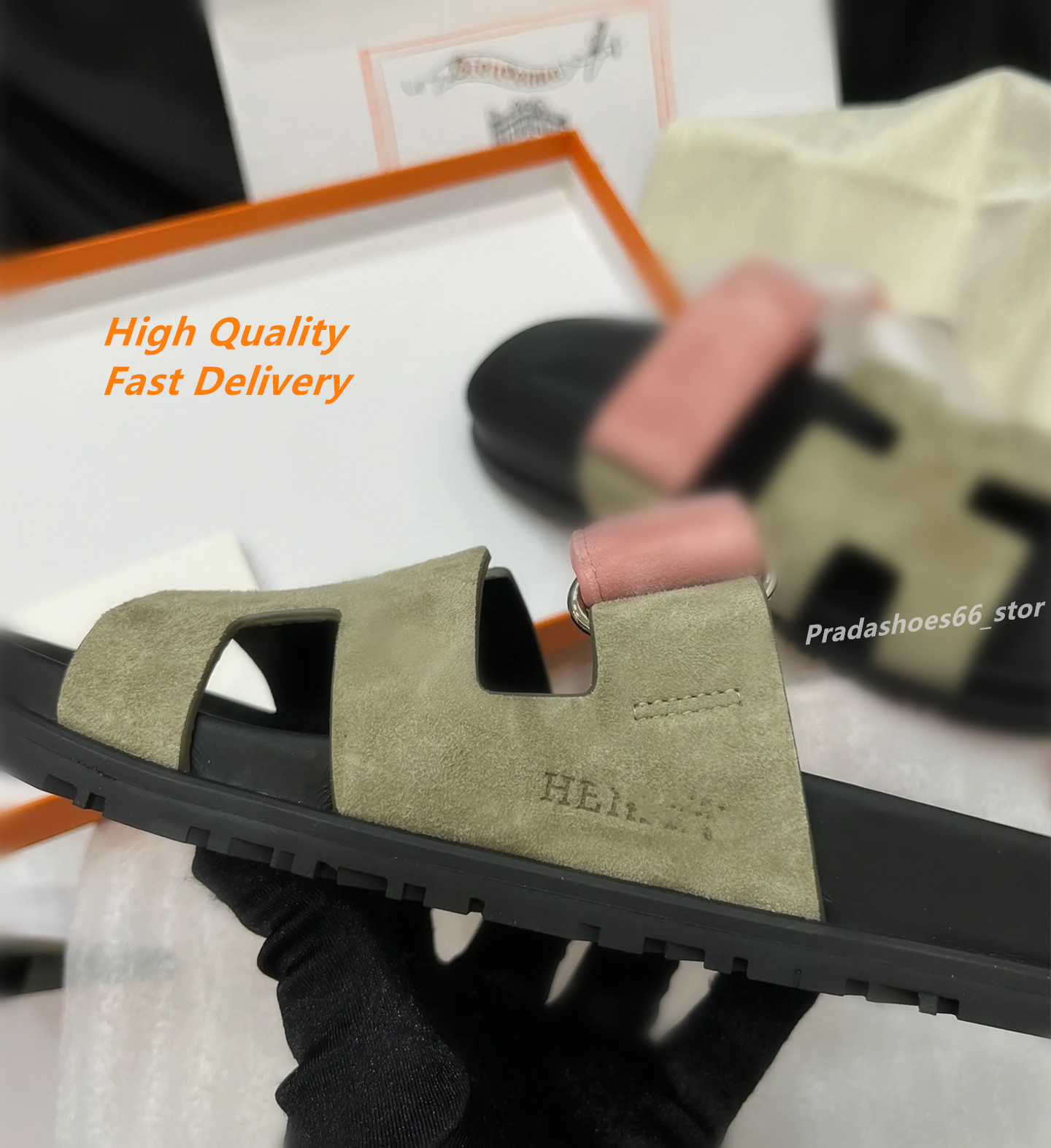 Paris Fashion Luxury designer Women Slippers Mules Flat Bottomed Female Sandals Summer 2025 Classic brands h Slide Beach Outdoor Ladies Dway Shoes