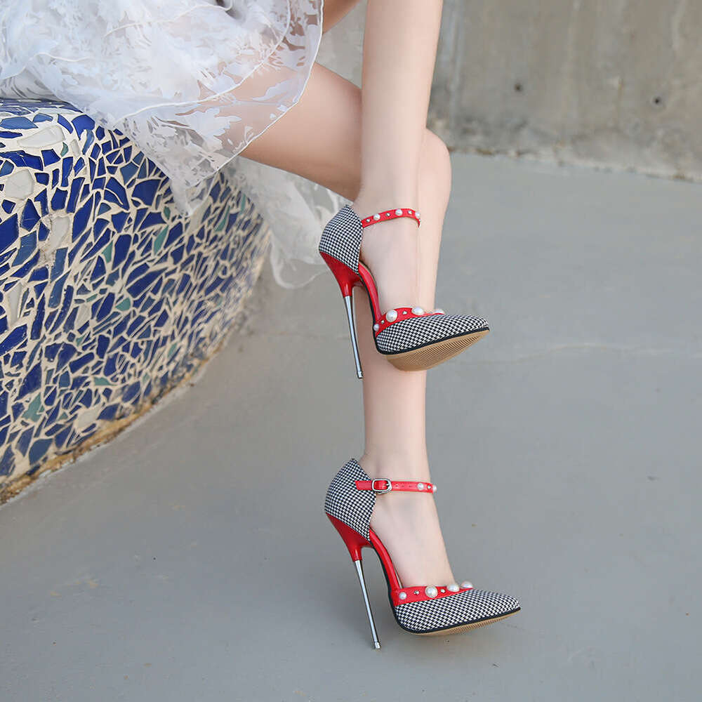 Candy color blocking hollowed out Roman oversized high heels, Huidong women's shoes, SM easy to wear