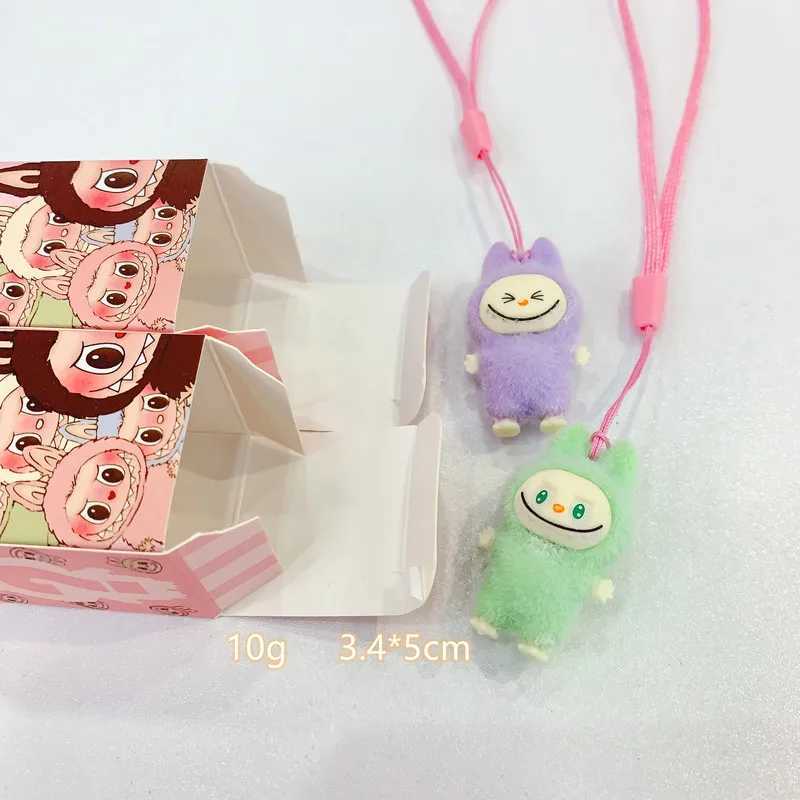 48pcs Labubu Resin Plush Blind Box Pendant Backpack Accessories Desktop Cute Ornament ChildrenS Surprise Birthday Gifts Z250524