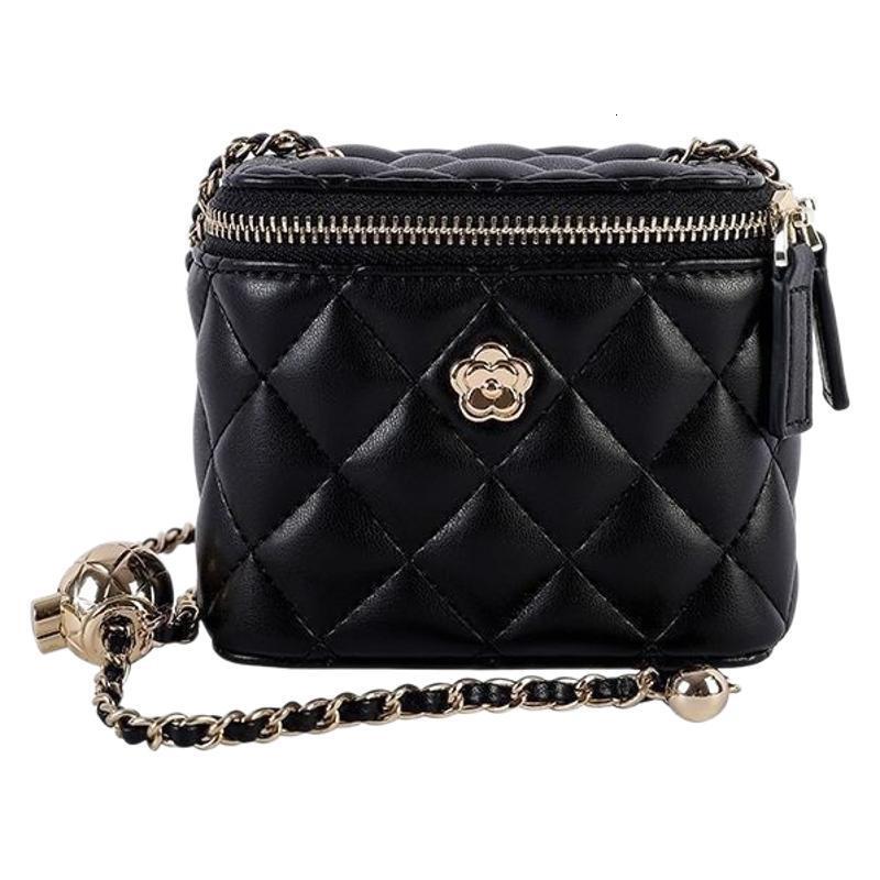 New Garden Camellia Diamond Mesh Chain Box Small Women's Mini Crossbody Bag trend Designer Fashion Women's Shoulder Bag Handbag