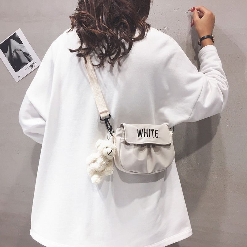 Nylon shoulder women's fashionable printed letter crossbody bag multifunctional Korean version trend mobile wallet designer shoulder bag