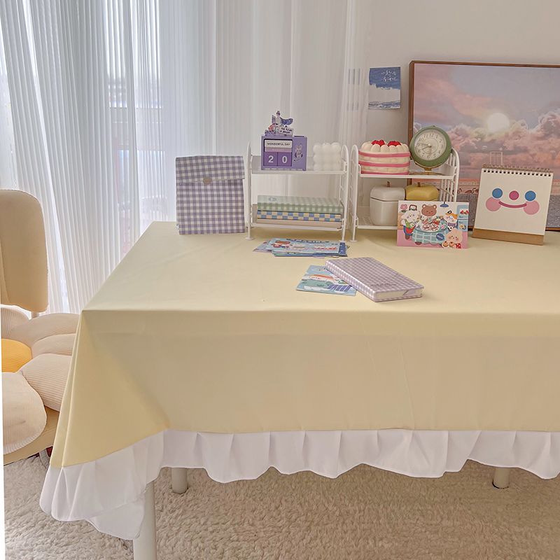 A671 Waterproof PVC Round Tablecloth for Small Tables - Oil Resistant & Easy Care
