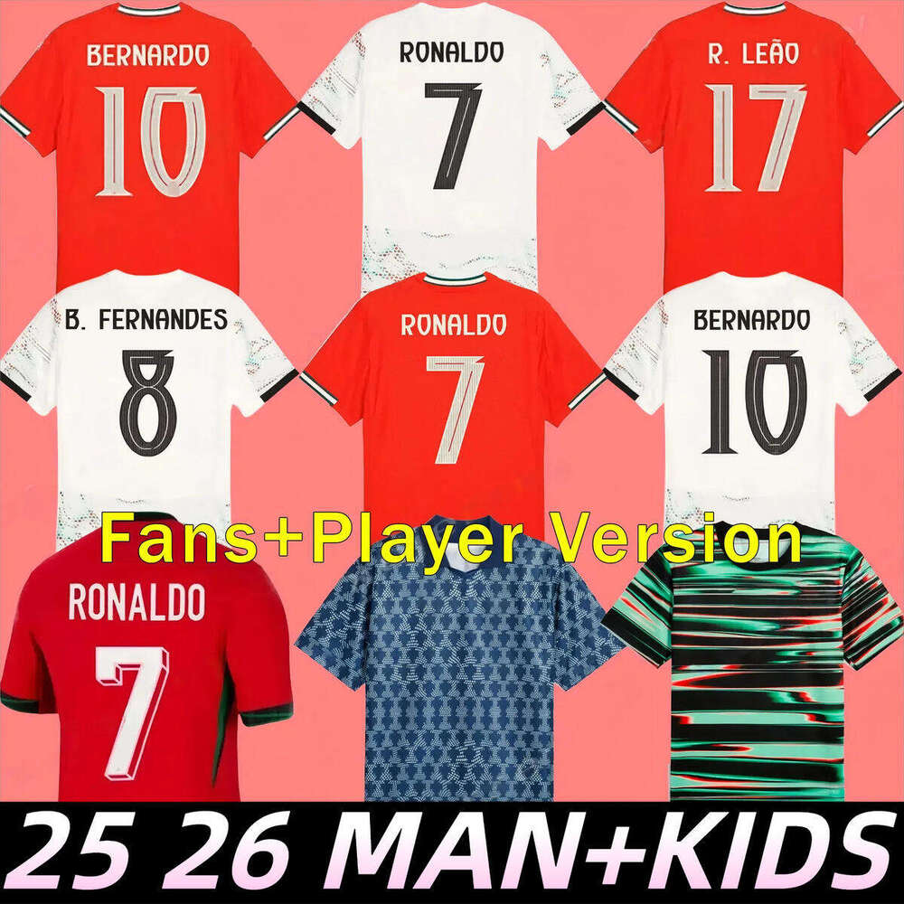 2026 Portuguesa portugal soccer jerseys RUBEN RONALDO PEPE Portugieser 24 25 26 Portuguese football shirt Men Kids kit sets World Cup team Portugals tops
