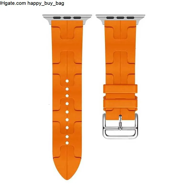 Apple Watch designer Band Easy 49mm Replace Silicone Bands H Alloy Buckle Straps For Apple Watch Series 1 2 3 4 5 6 7 8 9 Ultra SE Ultra2 38/40/41Mmm 42/44/45mm